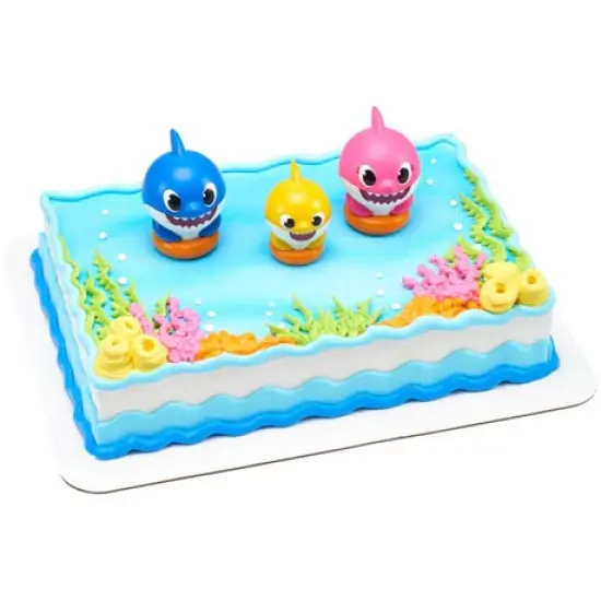 Baby Shark Family Fun Cake Kit Mom Dag and Baby {1}