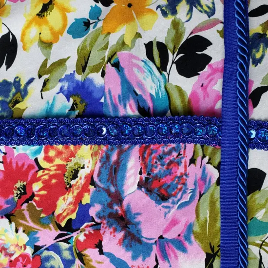 20 yards of Trish Sequin Metallic Braid Trim | 20 yard cut Royal Blue {5}