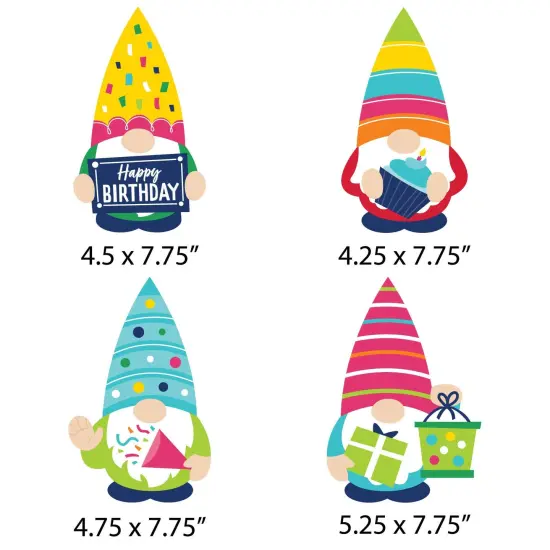 Big Dot of Happiness Gnome Birthday - Gnome Decorations DIY Happy Birthday Party Essentials - Set of 20 {7}