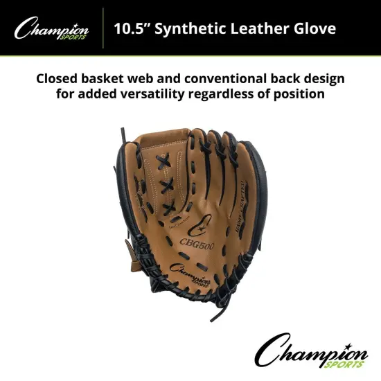 Leather & Vinyl 11" Baseball/Softball Glove {3}