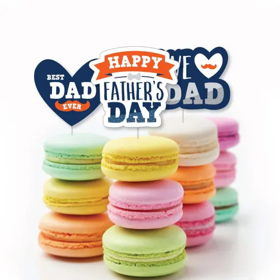Big Dot of Happiness Happy Father's Day - DIY Shaped We Love Dad Party Cut-Outs - 24 Count {4}