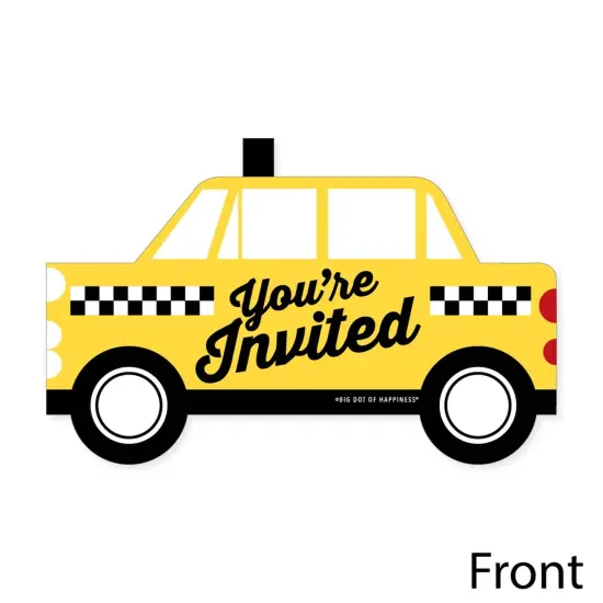 Big Dot of Happiness NYC Cityscape - Shaped Fill-In Invitations - New York City Party Invitation Cards with Envelopes - Set of 12 {4}