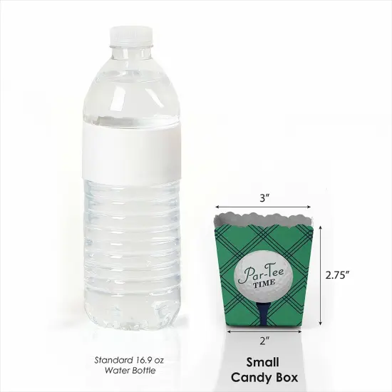 Big Dot of Happiness Par-Tee Time - Golf - Party Mini Favor Boxes - Retirement or Birthday Party Treat Candy Boxes - Set of 12 {4}