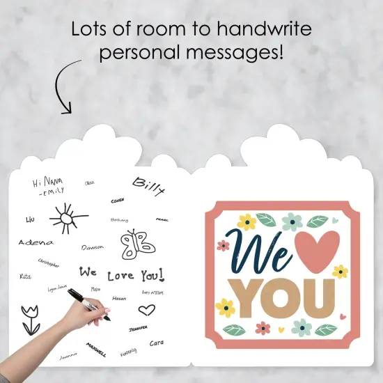 Big Dot of Happiness Grandma, Happy Mother's Day - We Love Grandmother Giant Greeting Card - Big Shaped Jumborific Card - 16.5 x 22 inches {4}