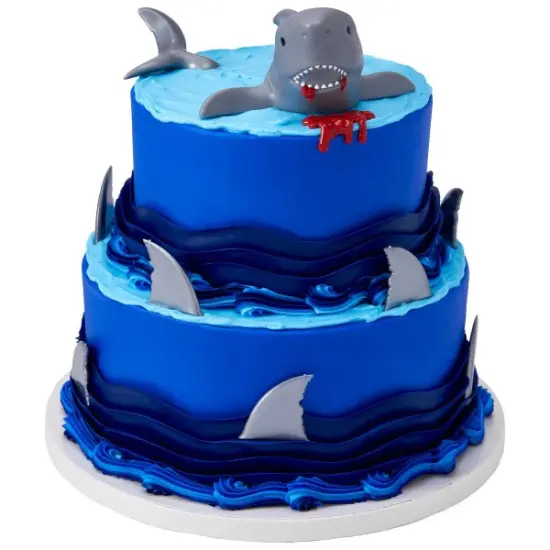 Shark Fins Cupcake Cake Decorating pics toppers 12 set {4}