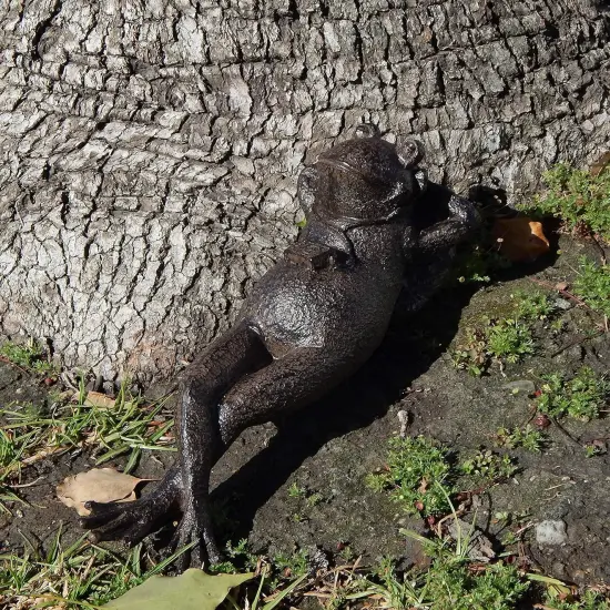 25686 Napping Frog Statue Relax Resting Meditating Zen Garden Buddha Sculpture Yoga Contented Talisman Gift Feng Shui Vastu Figurine {5}