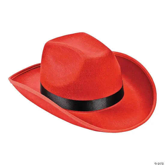 23" Adults Bright Colors Polyester Cowboy Hat Costume Accessory {1}