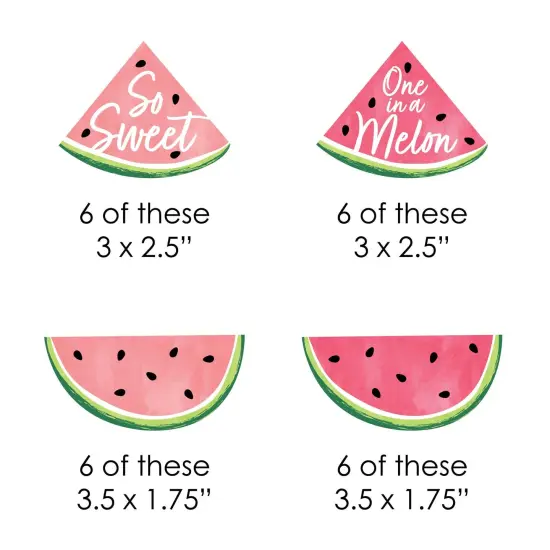 Big Dot of Happiness Sweet Watermelon - Paper Straw Decor - Fruit Party Striped Decorative Straws - Set of 24 {3}