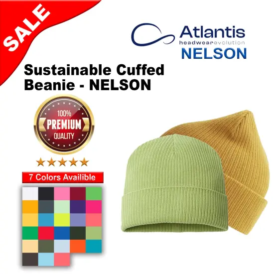 Atlantis Headwear&reg; Sustainable Cuffed Beanie Light grey {2}