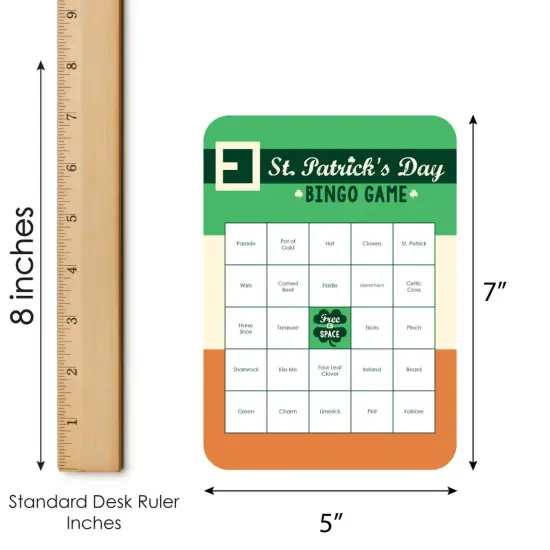 Big Dot of Happiness St. Patrick's Day - Bar Bingo Cards and Markers - Saint Paddy's Day Party Bingo Game - Set of 18 {6}