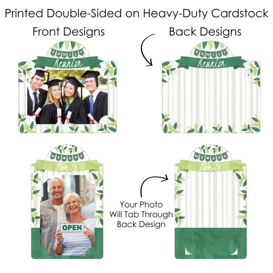 Big Dot of Happiness Family Tree Reunion - Family Gathering Party Picture Centerpiece Sticks - Photo Table Toppers - 15 Pieces {7}