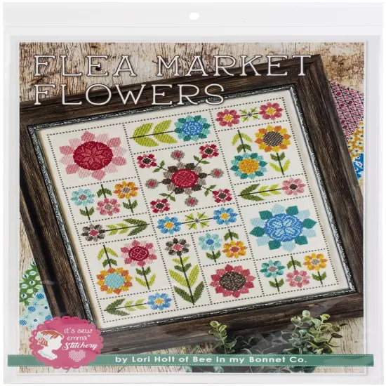 It's Sew Emma Cross Stitch Pattern-Flea Market Flowers By Lori Holt {1}