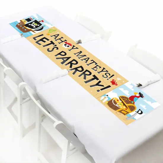 Big Dot of Happiness Pirate Ship Adventures - Skull Party Decorations Party Banner {7}