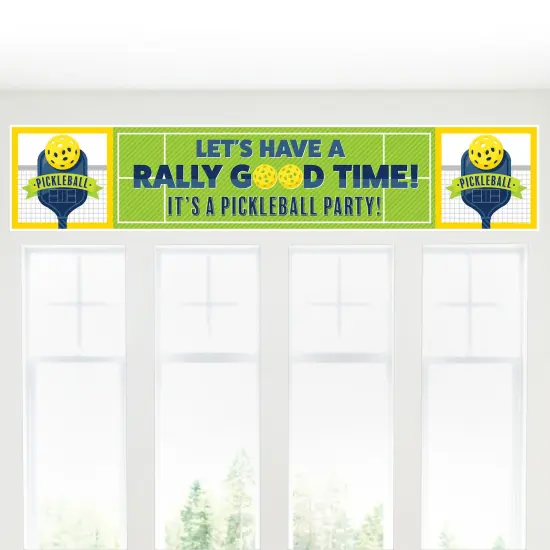 Big Dot of Happiness Let&rsquo;s Rally - Pickleball - Birthday or Retirement Party Decorations Party Banner {6}