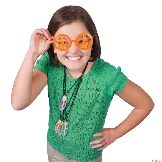 Kids 6" x 5 1/4" Peace Out School&rsquo;s Out Plastic Glasses with Card for 12 {3}