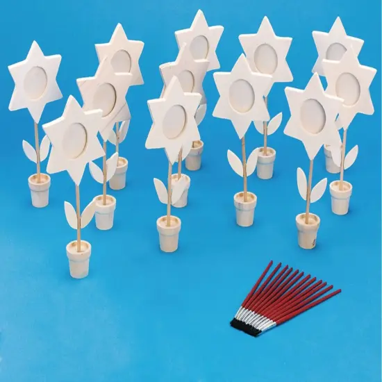 Wooden Star Frames Craft Kit (Pack of 12) {5}