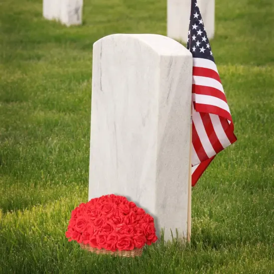 50-Pack Red Silk Rose Picks | 8-Inch Stems | Ideal for Weddings, Crafts, Events | Create Lifelike Centerpieces & DIY Floral Projects | Enhance Your Space with Elegant Roses {5}