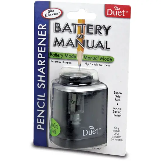 The Pencil Grip The Duet Pencil Sharpener-Black {2}