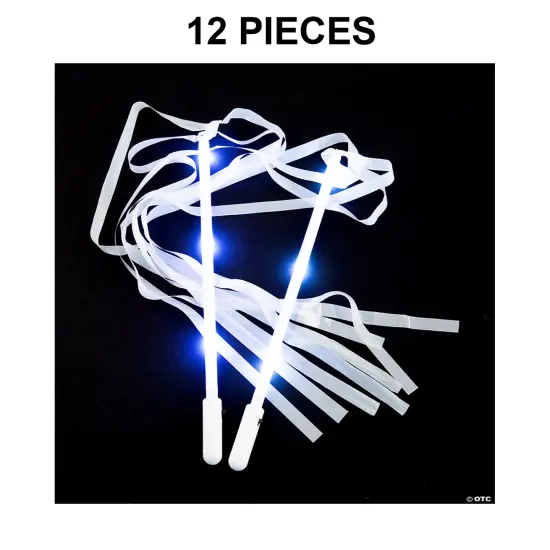 Light-Up Ribbon Wands - 12 Pc. {1}