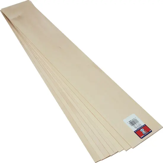 Midwest Products Basswood Sheet 24"-1/16"X4" {2}