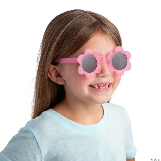 Kids Flower Shaped Sunglasses 12 Pieces {4}