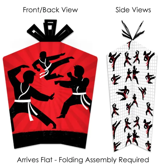 Big Dot of Happiness Karate Master - Table Decorations - Martial Arts Birthday Party Fold and Flare Centerpieces - 10 Count {4}