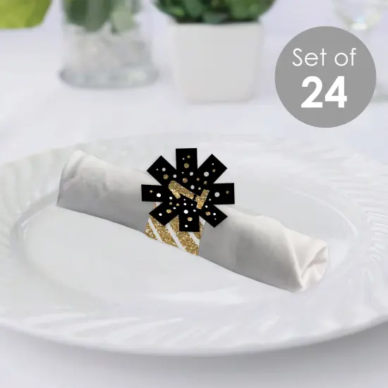 Big Dot of Happiness 1st Birthday Little Mr. Onederful - Boy First Birthday Party Paper Napkin Holder - Napkin Rings - Set of 24 {3}