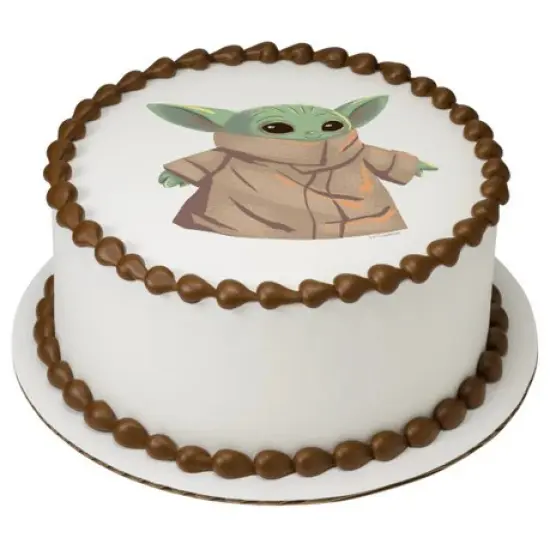 Star Wars The Mandalorian The Child Baby Yoda Edible Cake Image PhotoCake&reg; {2}