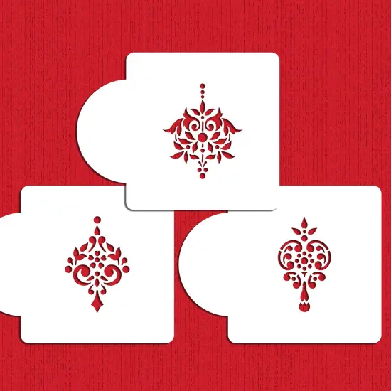 Gem Pendant Cake Stencil Set | C567 by Designer Stencils | Stencils for Royal Icing, Airbrush, Dusting Powder | {1}