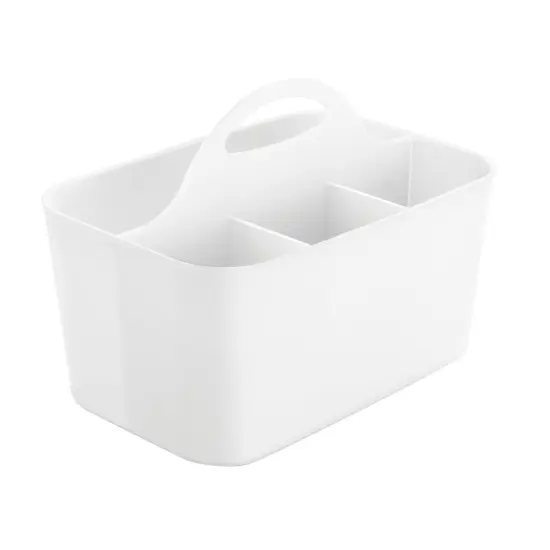 mDesign Plastic Storage Caddy Tote for Sewing & Craft Supplies, Small {4}