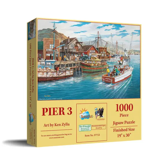 Sunsout Pier 3 1000 pc Jigsaw Puzzle 37712 {3}