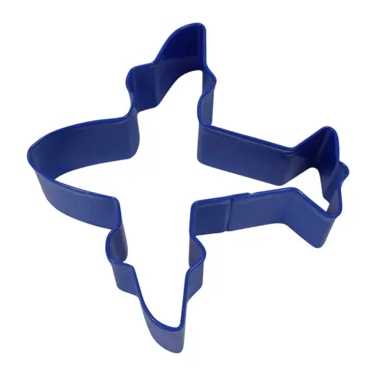 Airplane Cookie Cutter (Navy, 4") {1}