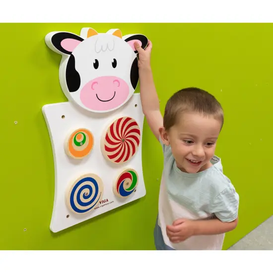 Cow Activity Wall Panel - 18m+ - Toddler Activity Center {5}
