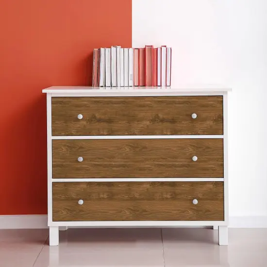 Peel and Stick Decorative Paper Roll, 17-1/2" x 10 ft, Classic Wood {4}