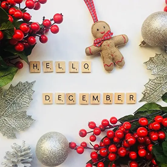 200PCS Scrabble Letters for Crafts - Wood Scrabble Tiles for DIY Gift Decorations, Alphabet Coasters, and Scrabble Crossword Games {3}