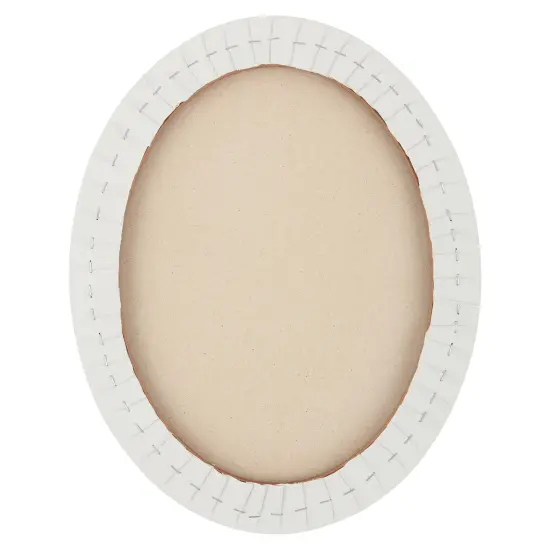 Paramount Cotton Oval Canvas, Box of 6 - Medium Texture, 11/16" Thick, 9 oz. Double Primed, Acid-Free, Non-Ghosting Raised Edge Stretcher Frame, Smooth Edge Oval Canvases for Painting {4}
