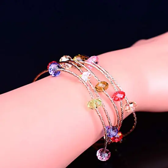 8 mm Wholesale Briolette Crystal Glass Beads for Jewelry Making Faceted #5040 Briollete Rondelle Shape Assorted Colors with Container Box {4}