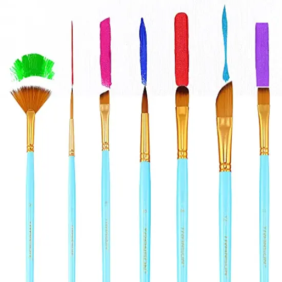 Art Painting Brush Set Assorted 12 Pieces for Acrylic, Watercolor, Gouache, and Hobby Painting {1}