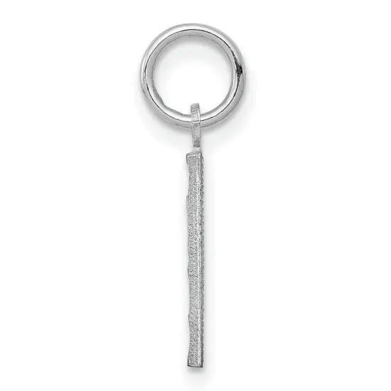 Sterling Silver Small #1 Charm Number Pendant Jewelry 20mm x 7mm {3}
