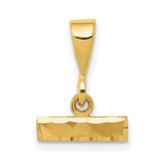 14K Gold Small Top Charm Pendant Jewelry FindingKing {1}