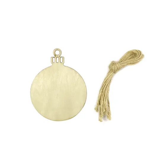 Wrapables Christmas Inspiration Wooden Ornament Hanging Tags (Set of 16) {3}