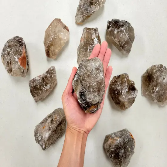 Large Smoky Quartz Crystal Stone Chunk from Brazil {1}