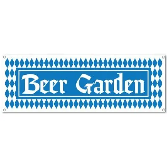 Beer Garden Sign Banner (Pack of 12) {1}