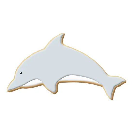 Dolphin Cookie Cutter 4.5 in, CookieCutter.com, Tin Plated Steel, Handmade in the USA {2}