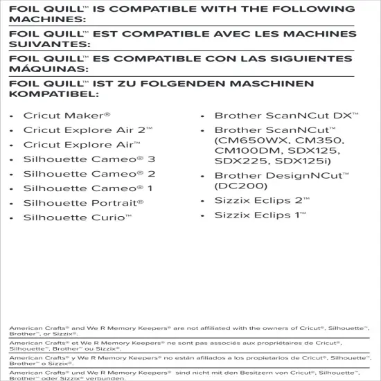 We R Foil Quill Pen-Fine Tip {6}