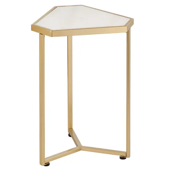 mDesign Triangle Inlay Top Accent Table {5}