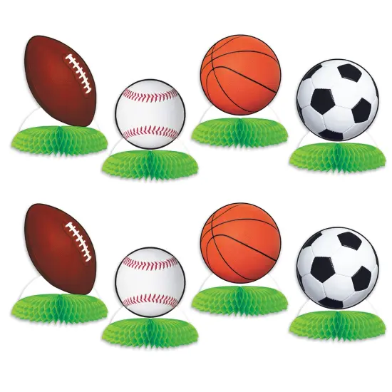 Sports Ball Mini Centerpieces, (Pack Of 12) {1}