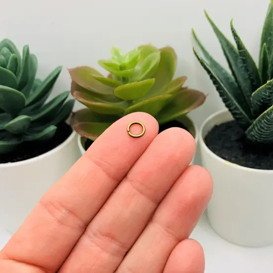 100, 500 or 1,000 Pieces: 6 mm Bronze Open Jump Rings, 18g {4}