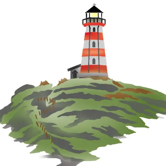 Lighthouse on an Island Wall Stencil | 2712 by Designer Stencils | Outdoor Stencils | Reusable Art Craft Stencils for Painting on Walls, Canvas, Wood | Reusable Plastic Paint Stencil for Home Makeover | Easy to Use & Clean Art Stencil {2}