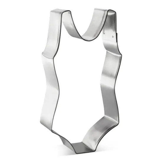 One Piece Swimming Suit 4 in, CookieCutter.com, Tin Plated Steel, Handmade in the USA {1}